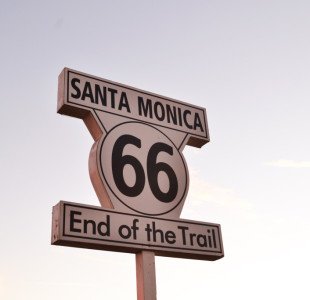 La fine della Route 66 a Santa Monica
